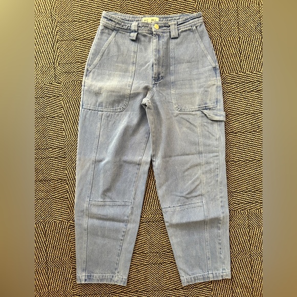 Alex Mill Phoebe Pant in Recycled Denim French Blue - Picture 4 of 6